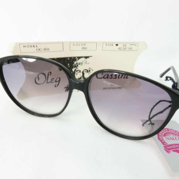 Oleg Cassini OC-903 sunglasses 1970s black frames main image 7